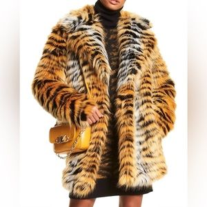 This is an MK tiger print coat only been worn once it was originally $500